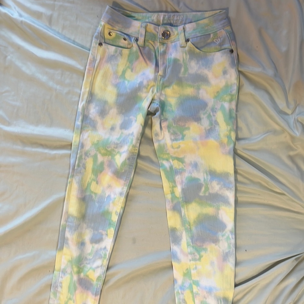 Beautiful multi-colored jeans for tweens